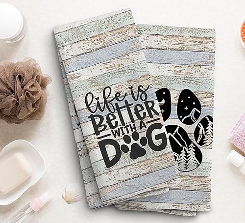 Vista 28 de Shih Tzu - Juego de 2 toallas de cocina para perro, juego de 2 paños de cocina y paños de cocina para perros Shih Tzu, decoración de perro Shih Tzu