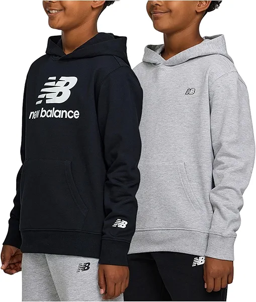 New Balance Boys Hoodie 2-Pack – Premium Comfy Cotton Blended Fleece Pullover Hoodies for Kids, Soft Boys Sweatshirts