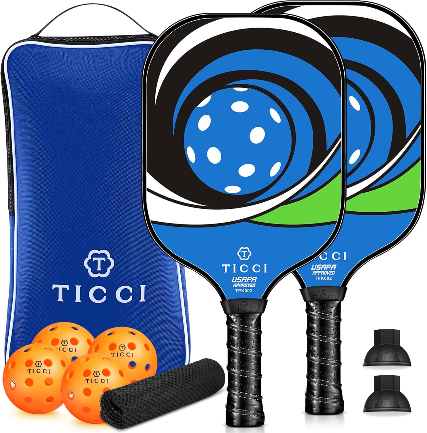 Amazon.com : TICCI Pickleball Paddle, USAPA Approved Premium Graphite ...