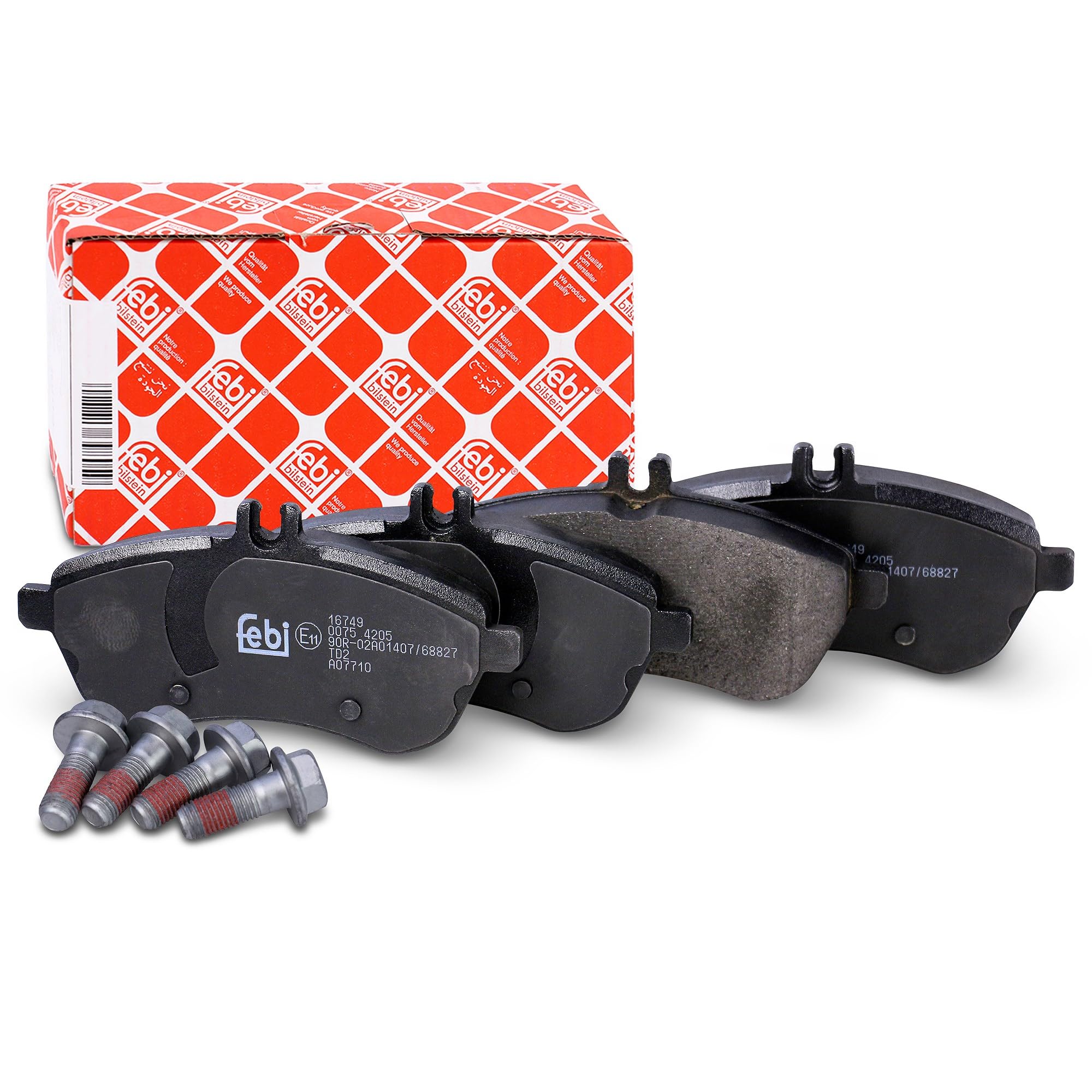 Brake Pads Set fits MERCEDES C200 S204, W204 2.2D Front 09 to 14 OM651.913 Febi