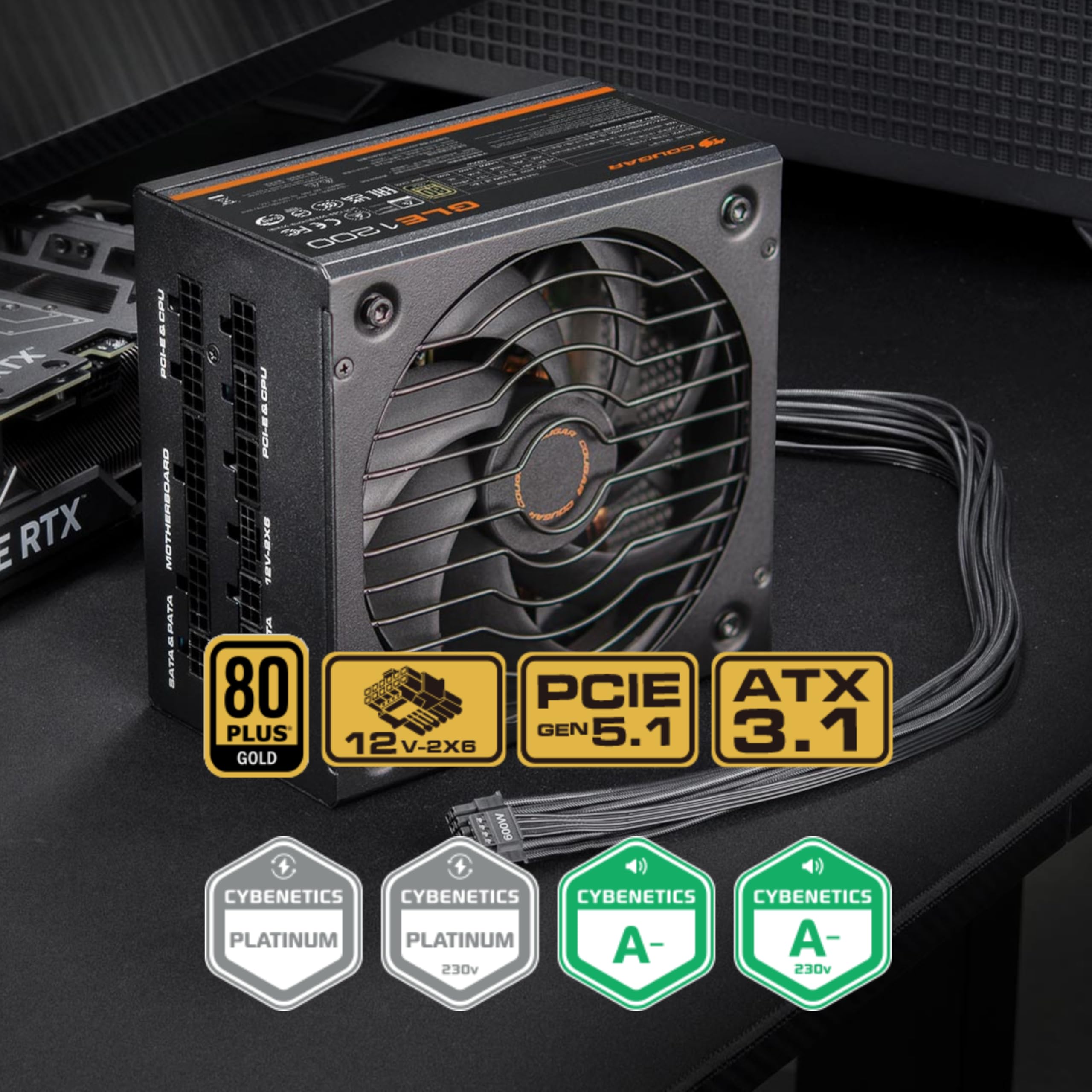 Amazon.com: Cougar GLE 1200W 80 Plus Gold Fully Modular ATX3.1