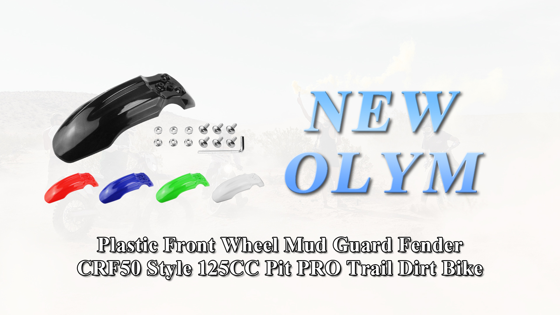 Amazon.com: New Olym Plastic Front Wheel Mud Guard Fender CRF50