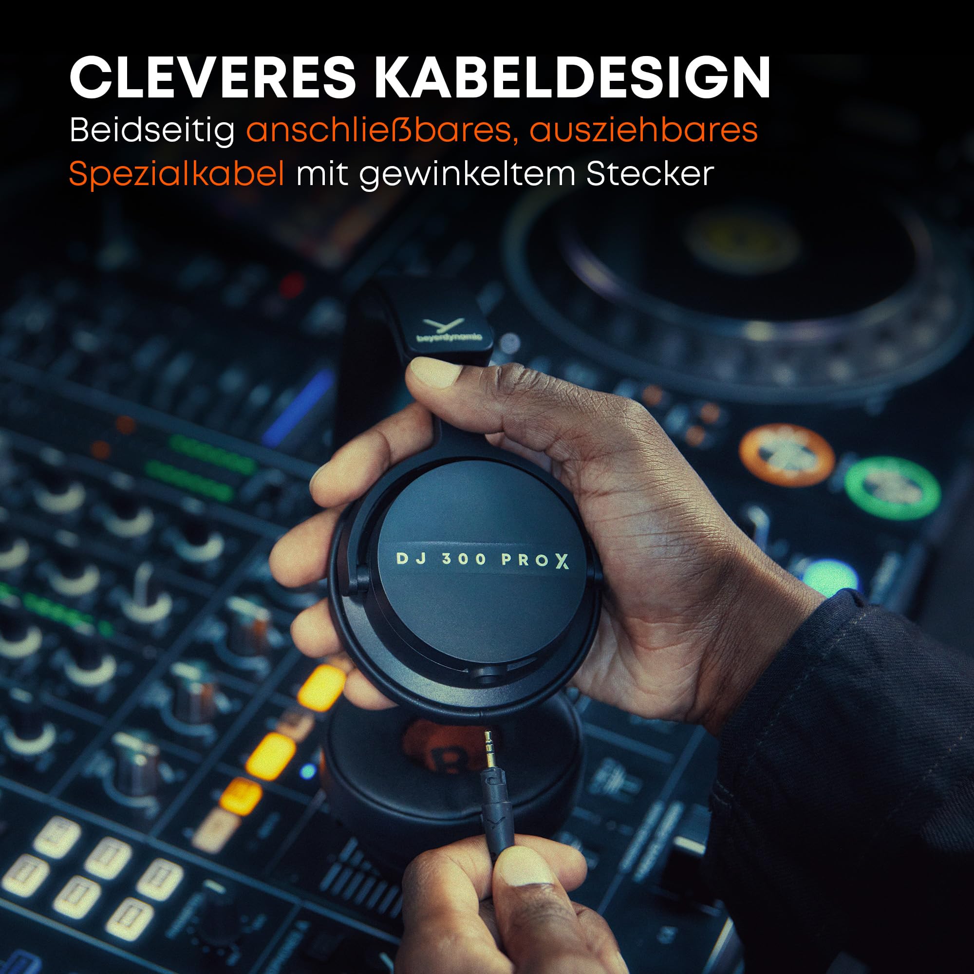 beyerdynamic DJ 300 PRO X Professioneller 2-in-1 DJ-Kopfhörer On-/Over-Ear-Wechsel als Flexibles Style- und Nutzungsfeature für Professionelle DJs
