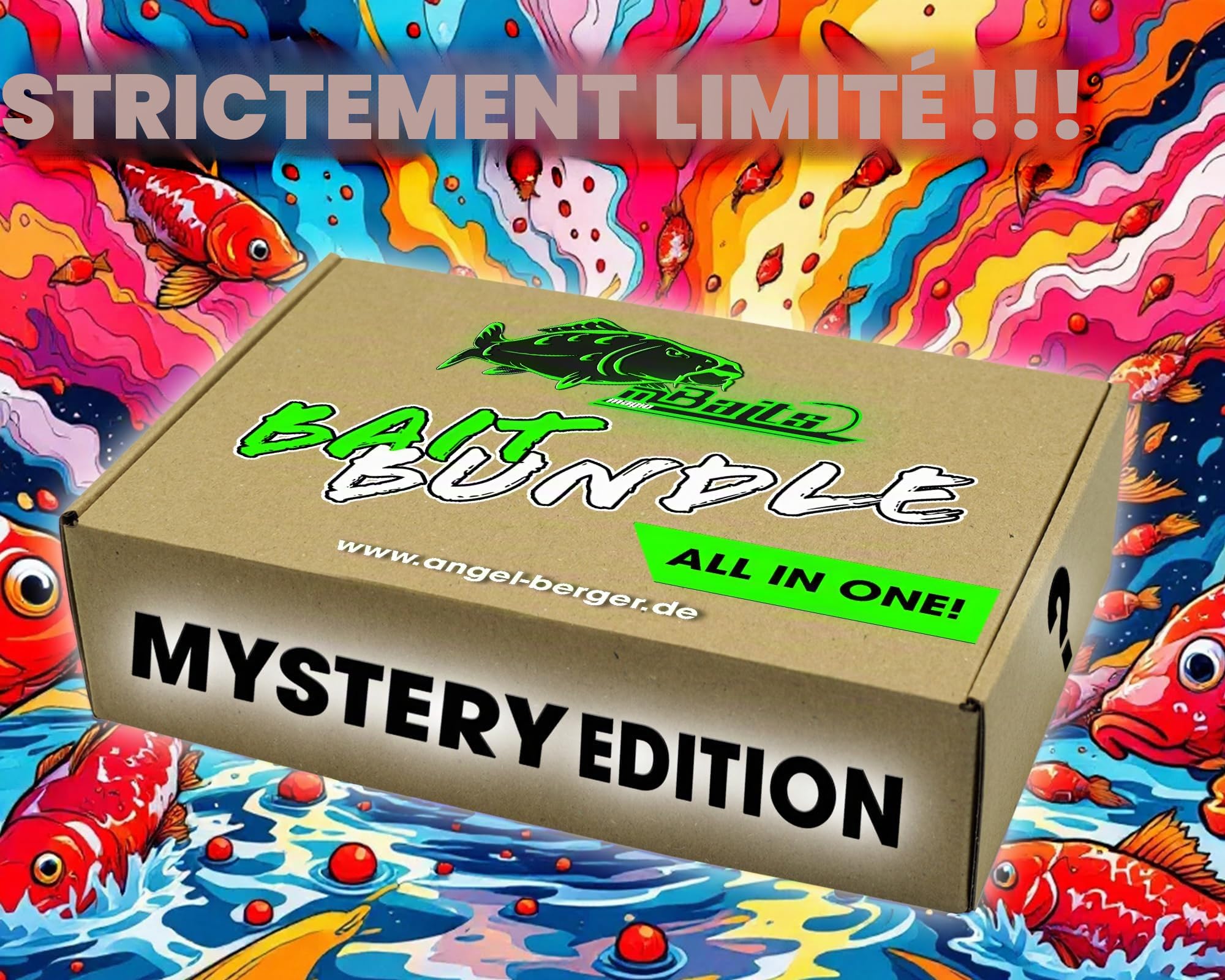 Angel-Berger Magic Baits Mystery Edition Feeder Surprise Lot de mini bouillettes Mini Pop Ups Feeder Pellets Pack économique pour pêche au feeder Appâts à hameçons