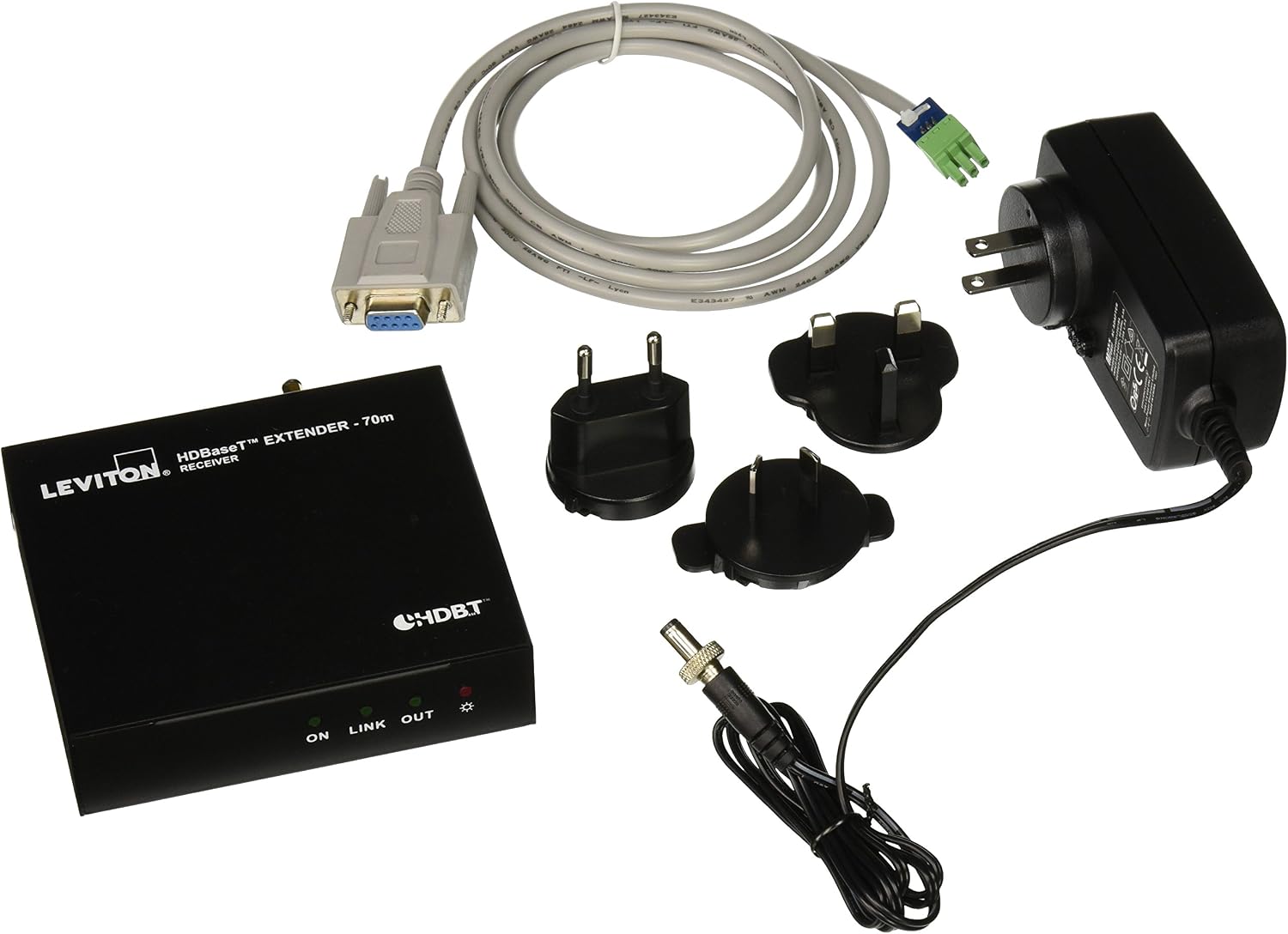 Leviton 41910-HTR HDMI Extender with HDBase T with Receiver only, 70 Meters