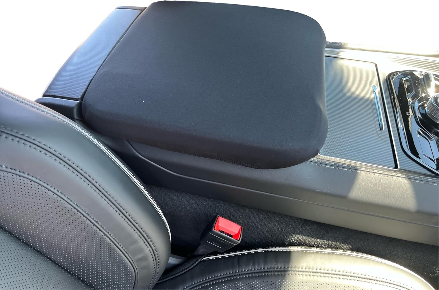 Car Console Covers Plus Made in USA Designed for Jeep Wagoneer & Grand Wagoneer 2022-2026 Neoprene Center Console Cover for Both Front & Back Seat Consoles (Price is for One) Black