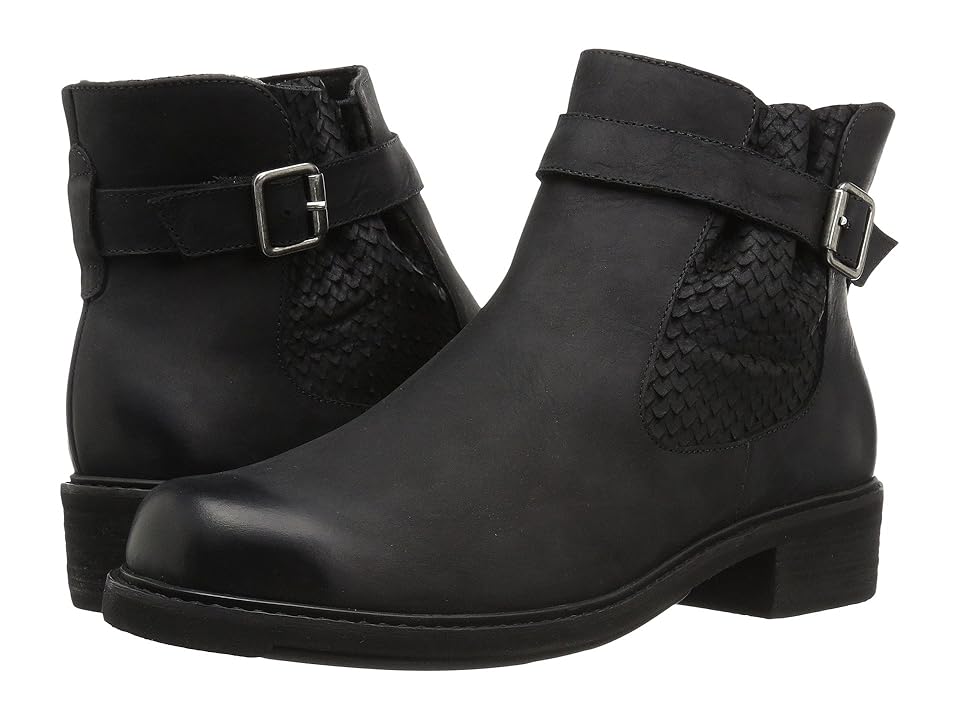 

Walking Cradles Devin (Black Distressed Leather) Women's Zip Boots