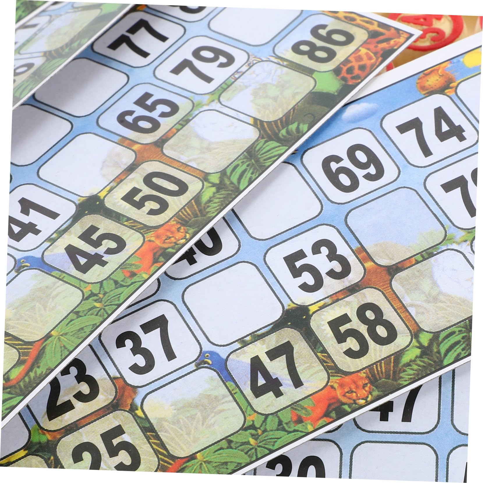 Jeu de Bingo de Fête en Bois, Set Jeu, Jeu Famille Adulte