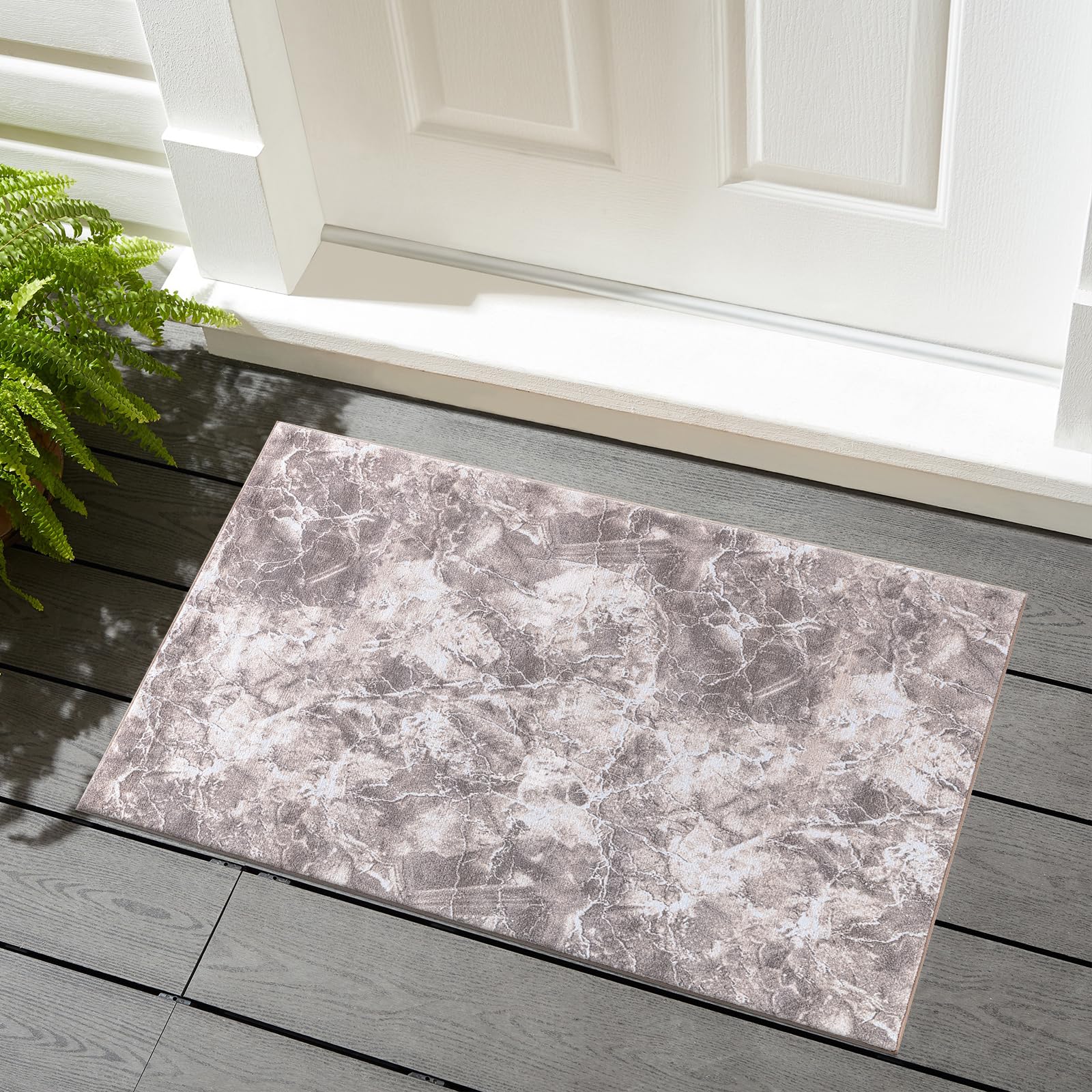 renoazul® Carpet Runners for Hallways Non-Slip Long & Wide Heavy-Duty Plain | 80 x 300 cm Super Absorbent Indoor Stair Carpet and Kitchen Anti-slip Floor Mats - Greeky Rug - Grey & Black — view 21