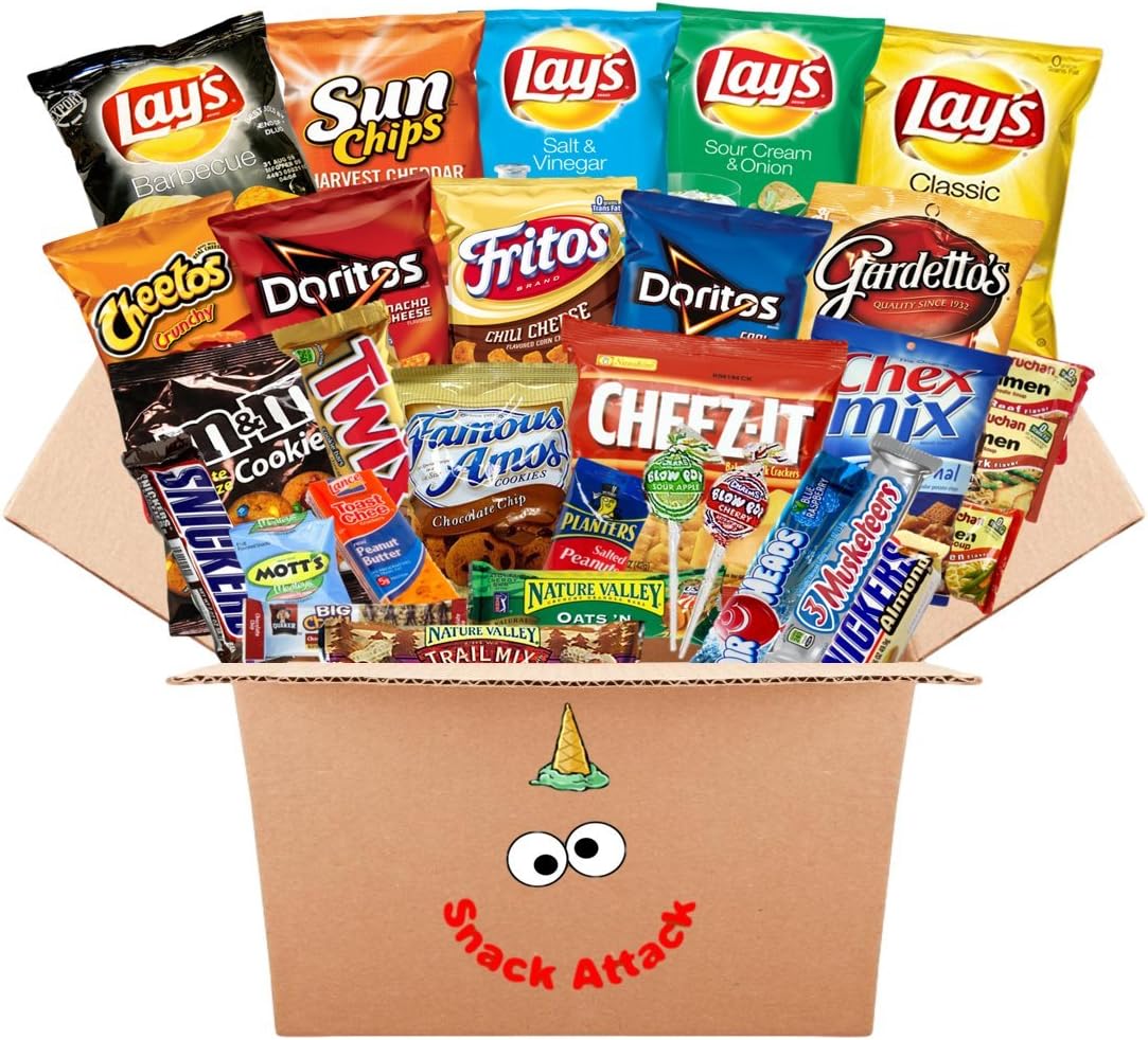 Snack Attack Care Package, College, Military, Office, Birthday, Back to School, Movie Night