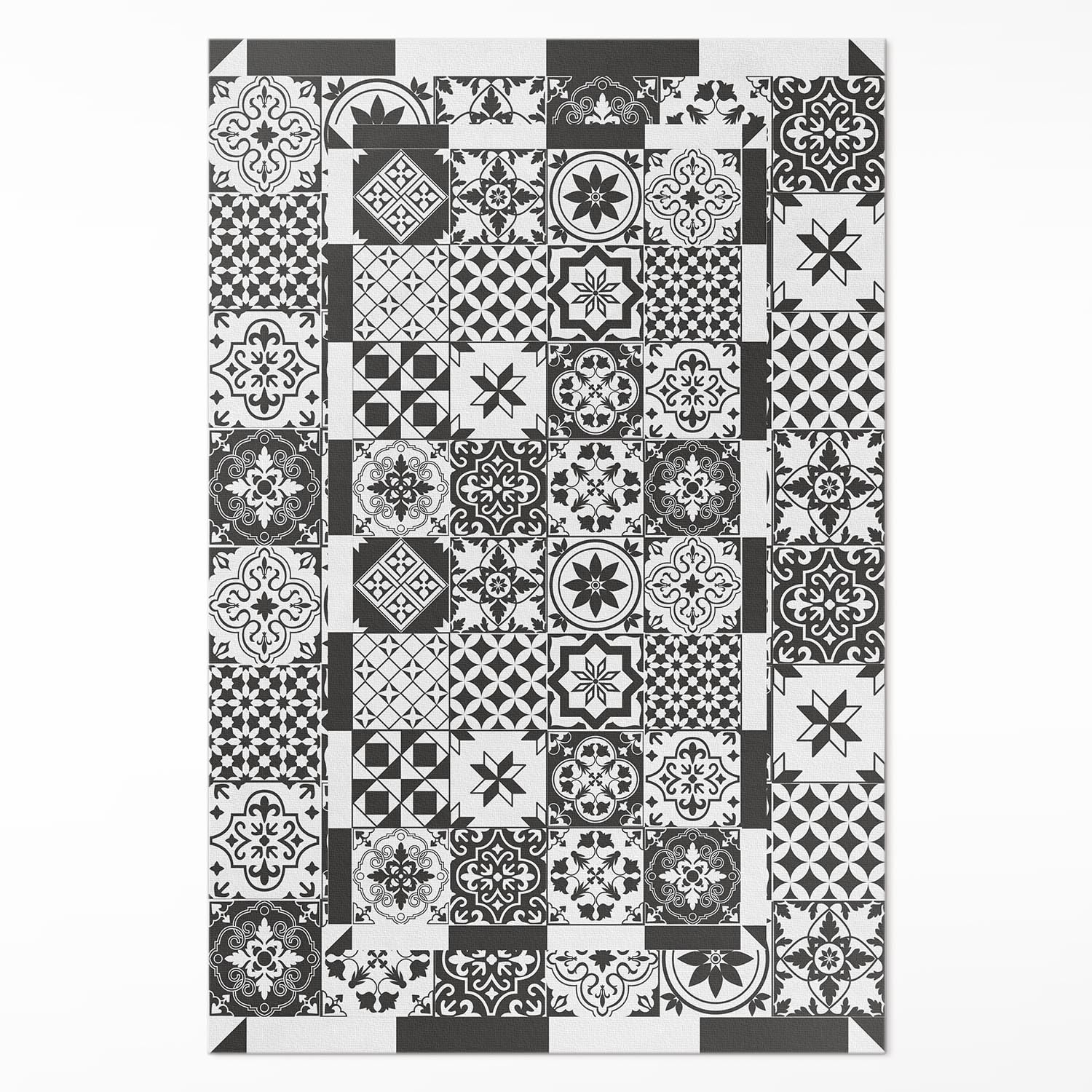 Tapis de cuisine en vinyle design tuiles espagnoles pour la maison
