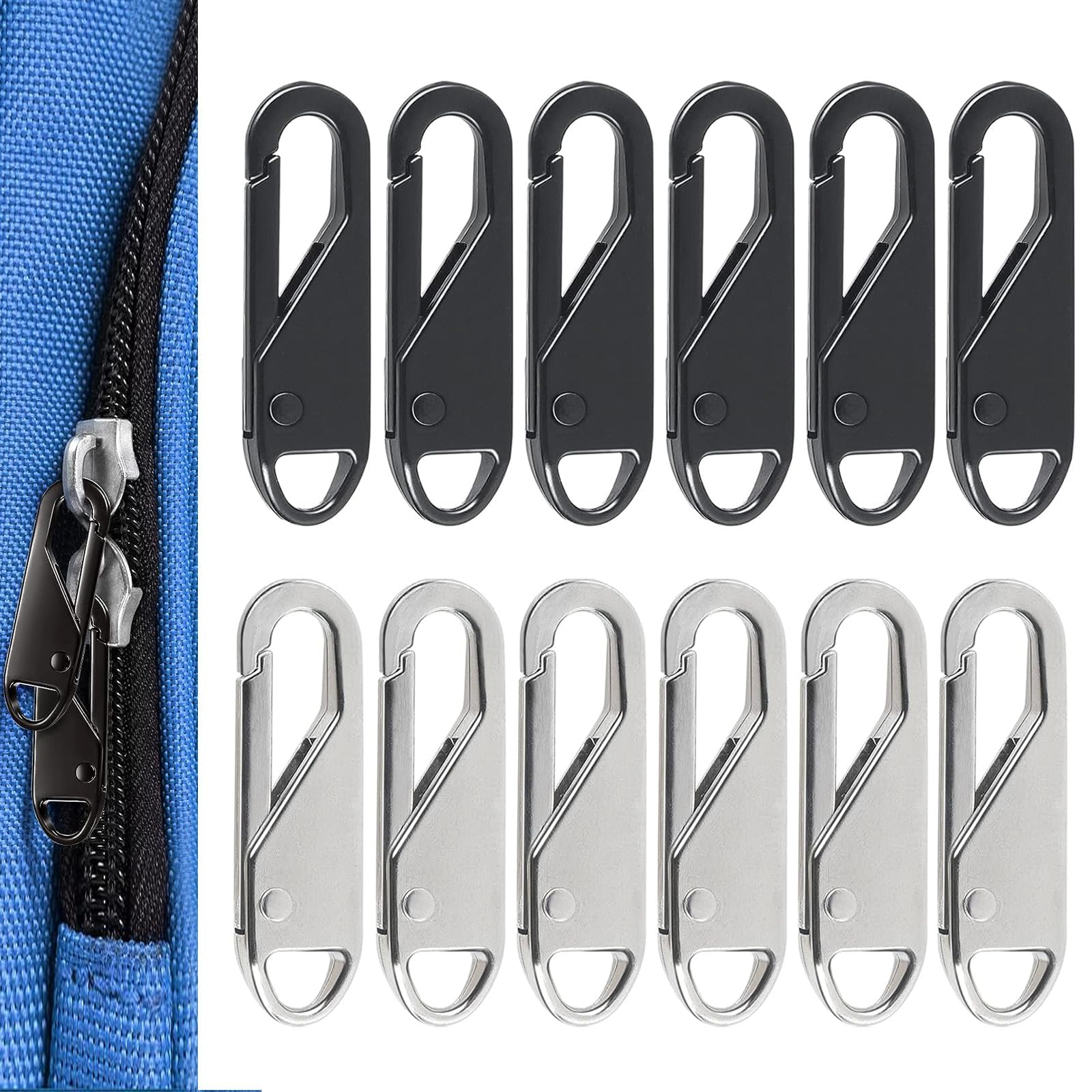 JAXICREY Ritssluiting met ritssluiting, 24 stuks JAXICREY Ritssluiting met ritssluiting, 24 stuks