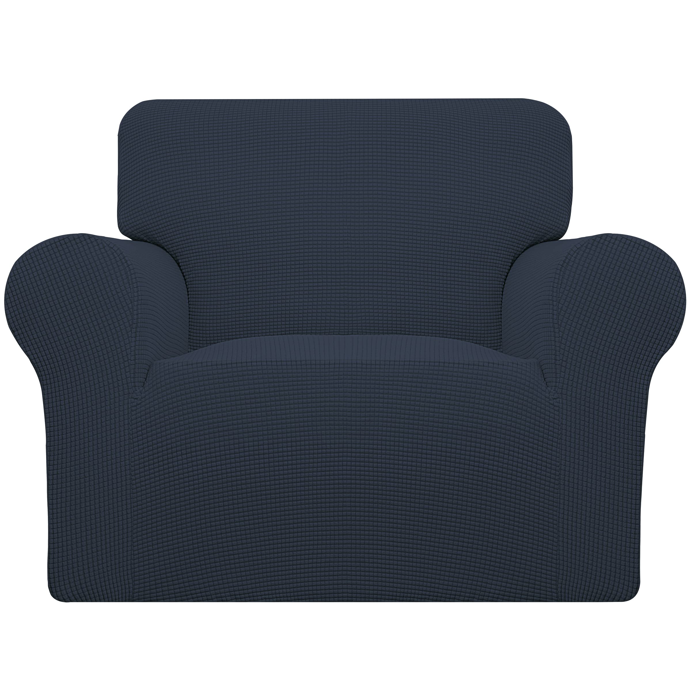 Easy-Going Stretch Chair Sofa Slipcover 1-Piece Couch Sofa Cover Furniture Protector Soft with Elastic Bottom for Kids Pet. Spandex Jacquard Fabric Small Checks (Chair