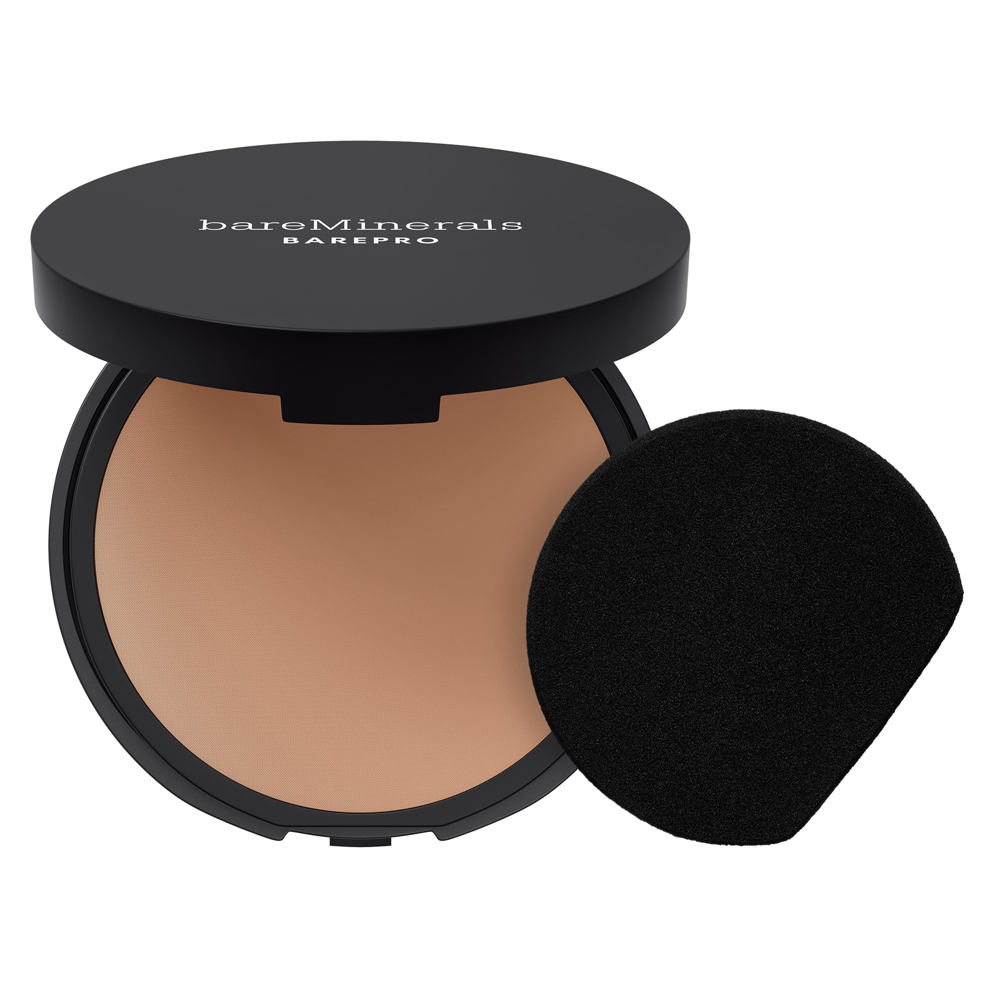 bareMinerals BAREPRO Skin-Perfecting Powder Foundation - Mattierende Kompaktpuder-Foundation mit voller Deckkraft, pflanzlichem Squalan, talkfrei, ölkontrollierend, vegan