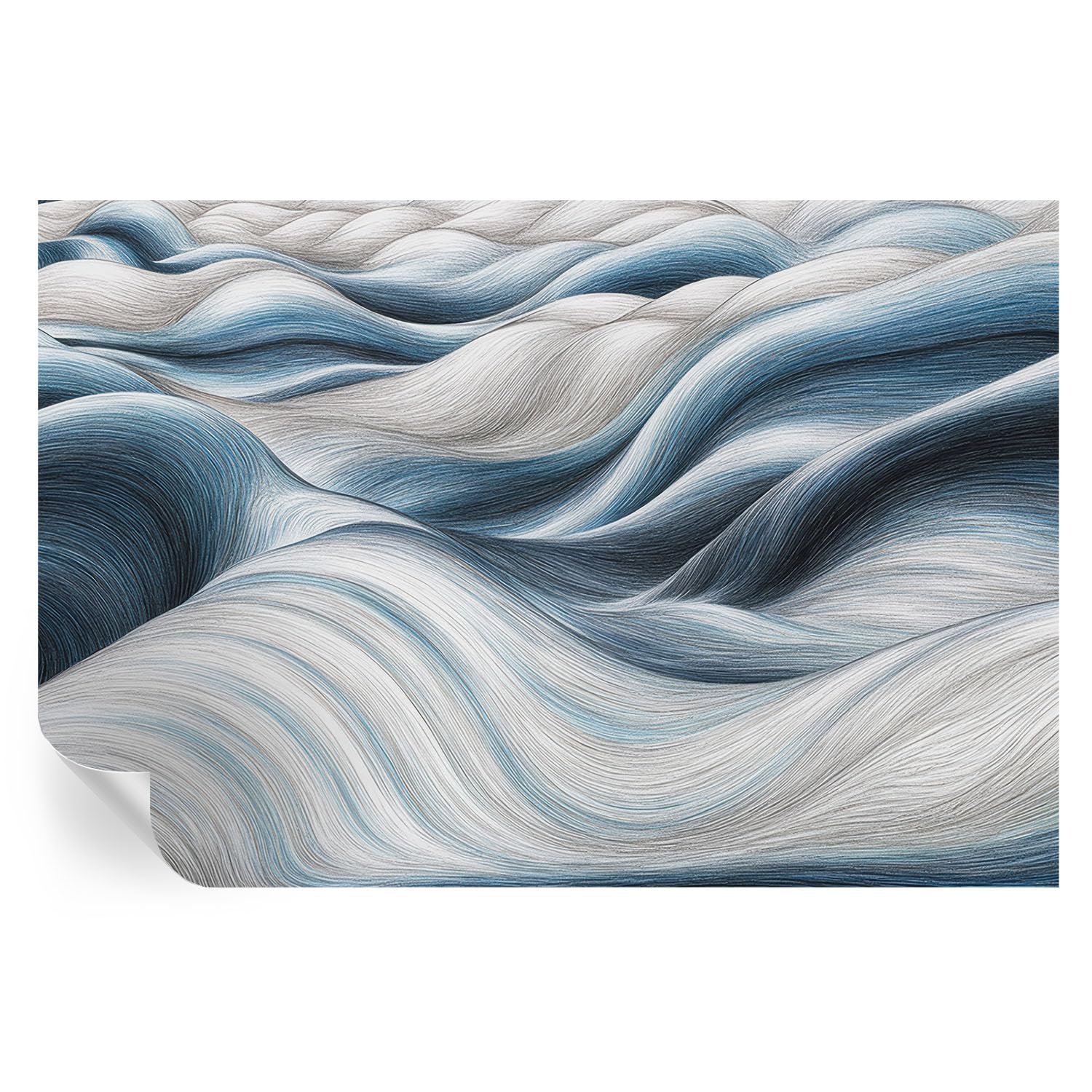 Papel pintado autoadhesivo evita manchas en pasillos con vinilo de ondas