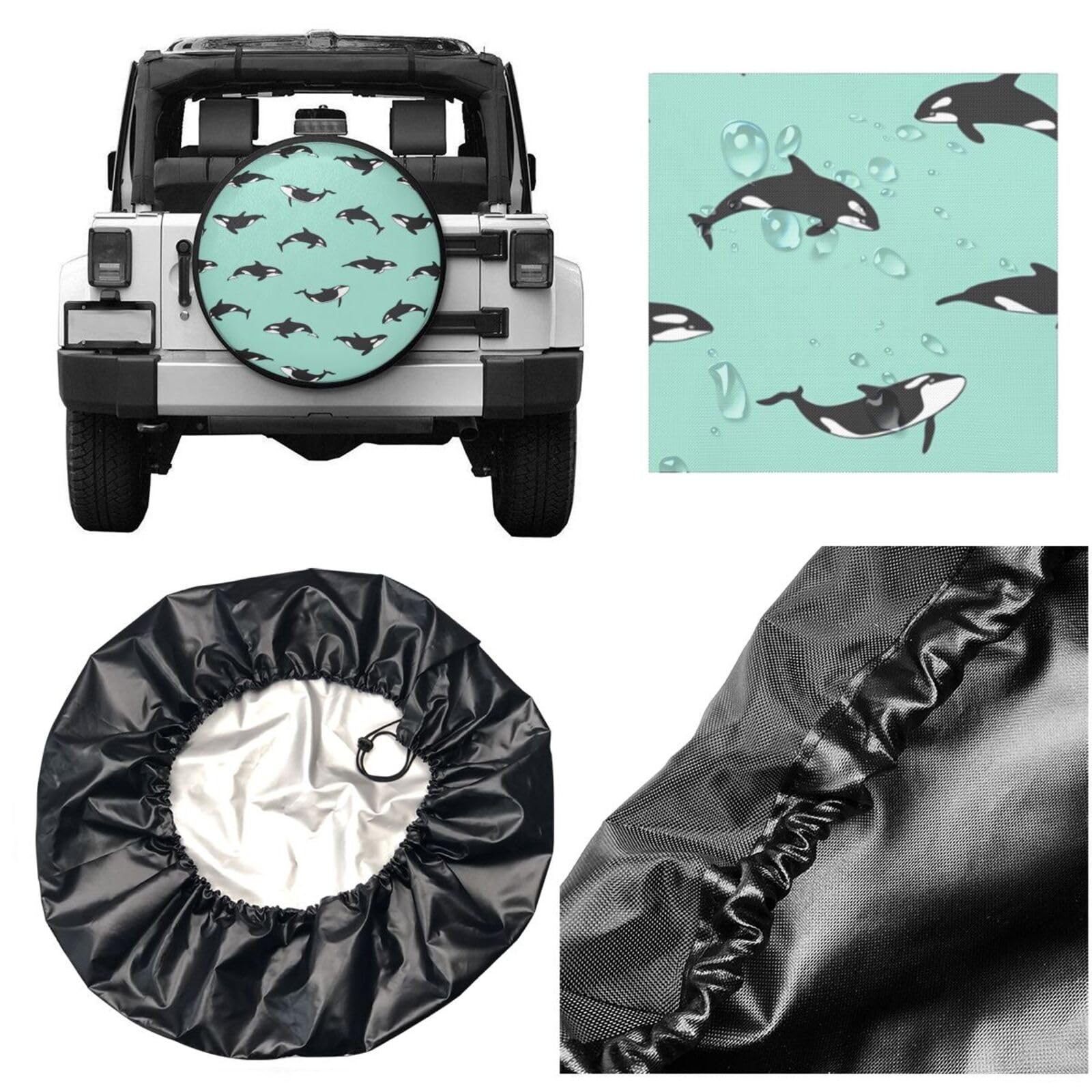 Spare Tire Cover American Flag Vintage Camping Wheel Protectors Tyre Covers Weatherproof Wheel Covers Memorial Day Independence Day Tire Cover Camper - View #11