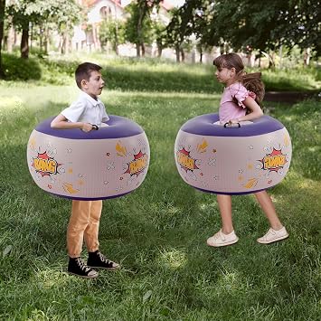 Dimar Garden 相撲ボール 2個 空気注入式バブルバウンスボール アウトドアの楽しみ 芝生のゲームプレイ