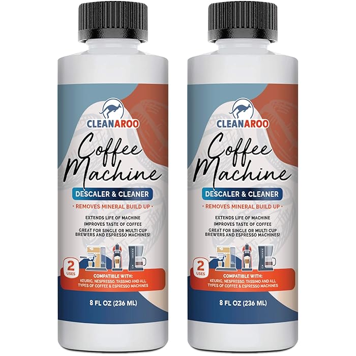 Buy Cleanaroo Coffee Machine Descaler & Cleaner 8oz. Bottles (2Pack) Made in the USA