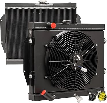 3 Row Aluminum Radiator Compatible with Mitsubishi Pajero 3.0L NA NB NC ND NE NH/NJ NK NG Radiators Shroud Fans Kit All Aluminum Core Radiador Black