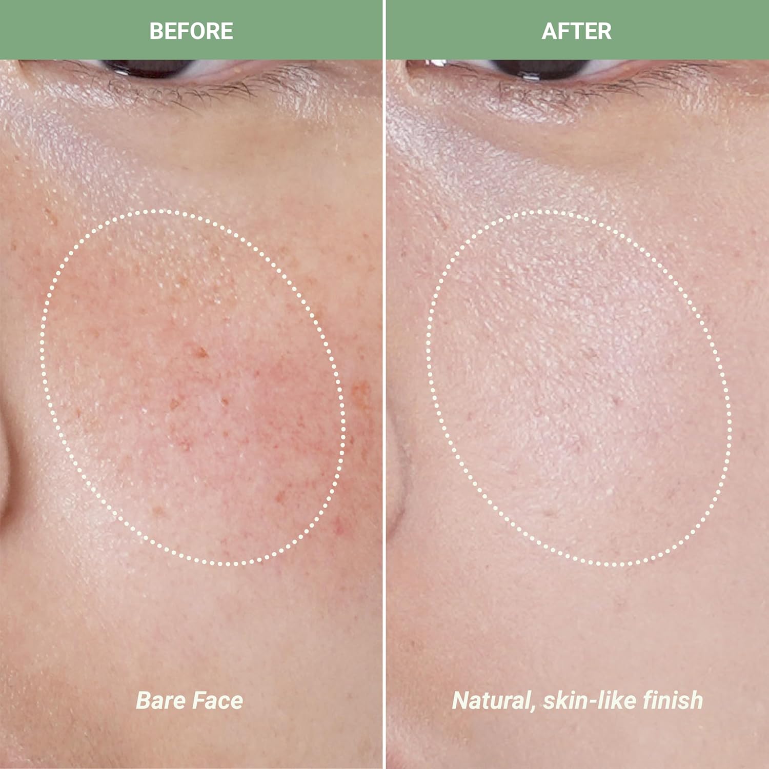 Meebak Cica Redness Solution Cream | Redness Relief for Face | Green Color-Corrector | BB Cream for Sensitive Skin | Green Color Corrector - Fair to Medium Skin - Image 3