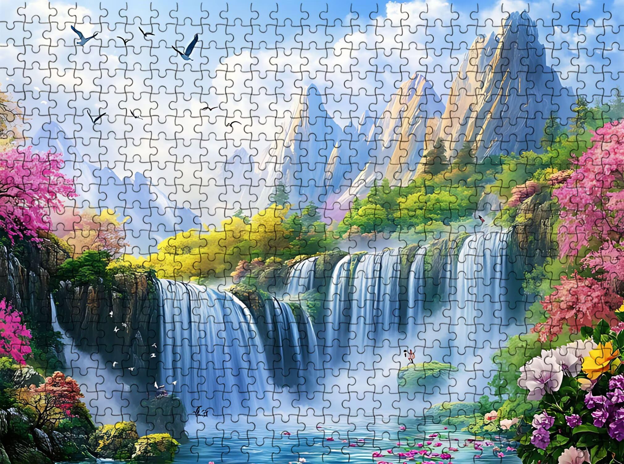 Puzzle 4000 Pezzi Classici, Puzzle paesaggio Autunno-2 141 x 87 cm, Gioco Educativo e Antistress in Legno con Poster Incluso, Ttività DIY per Famiglia, Regalo per Appassionati, Decor Parete, f0-510