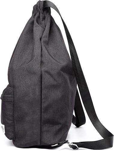 Miniatura 4 de KAUKKO Mochila deportiva con cordón para gimnasio, yoga, mochila de hombro para hombres y mujeres, L, Mochilas Daypack