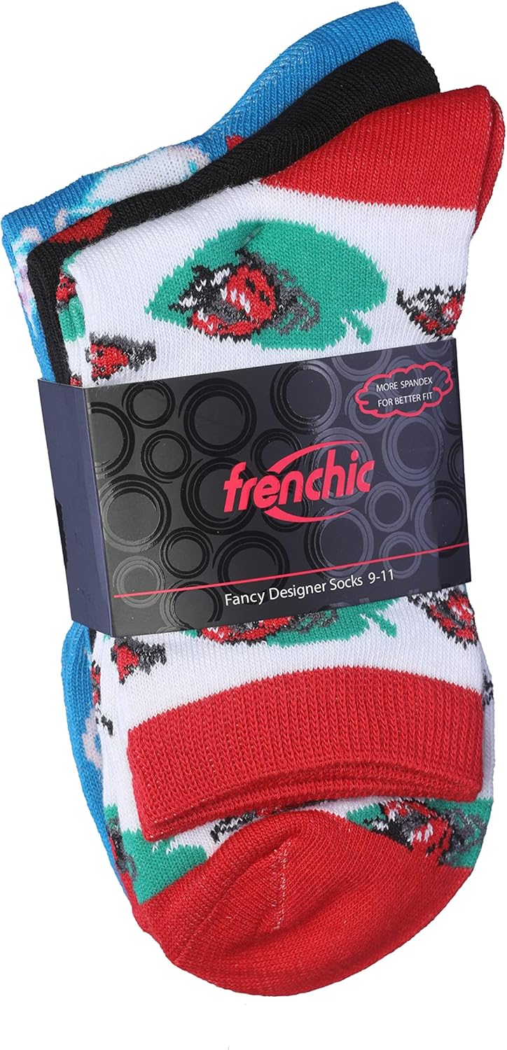 Frenchic 12/24/48 Pairs Pack Women's Colorful Patterned Cute Funny Casual Fashion Crew Socks - Image 4