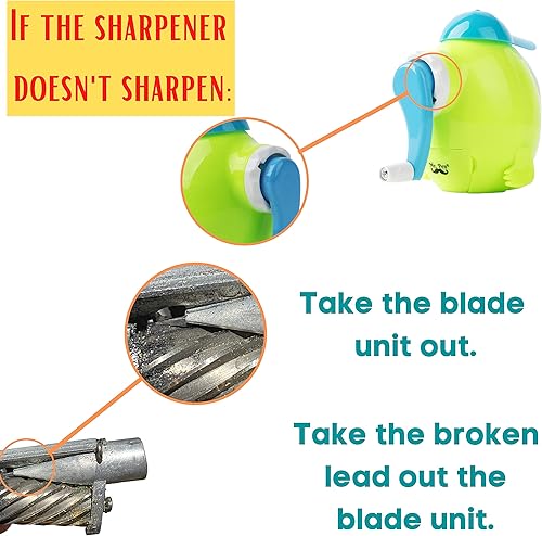 Miniatura 2 de Mr. Pen - Sacapuntas en forma de búho con sombrero para niños, lápices de colores, manual, lindo sacapuntas divertido