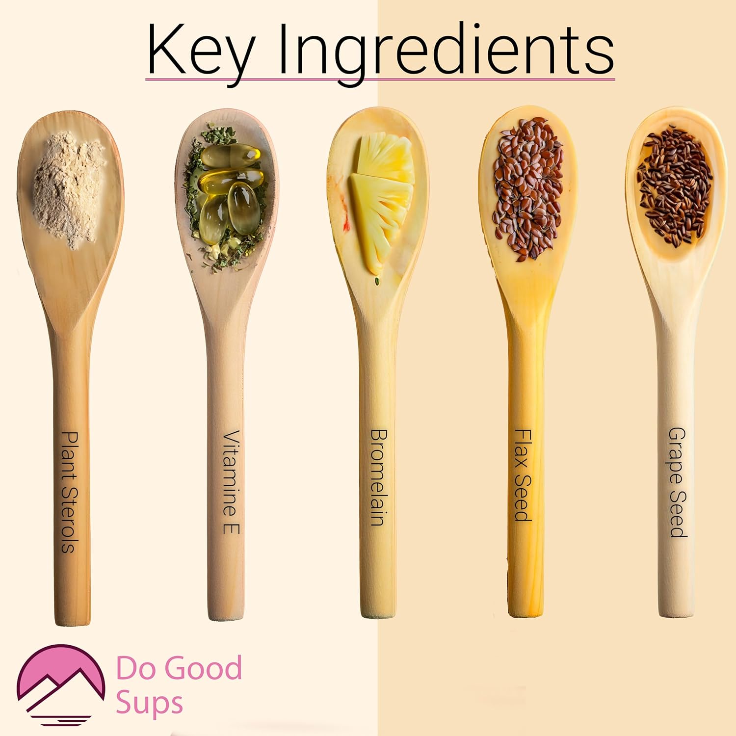 The Looker 60 Caps- Skin Hair and Nails Vitamins - Natural Collagen Production - Reduces Hair Thinning - Skin Elasticity - Skin Moisture - Plant Sterols Bromelain Zinc Vitamin E Selenium