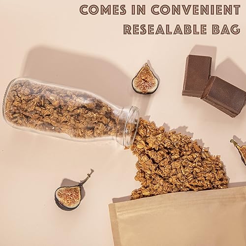 Miniatura 4 de Brooklyn's Own Cereal orgánico de granola de arce y canela para el desayuno, aperitivos saludables sin gluten, paquete ecológico resellable de 12