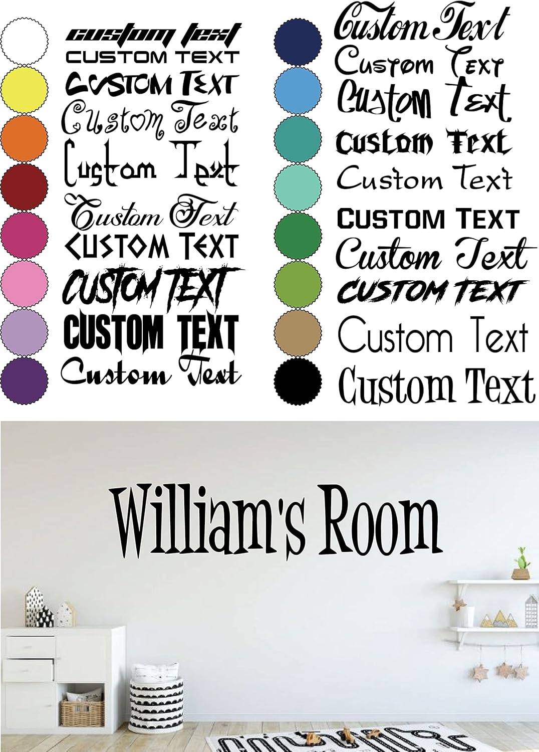 Calcomanía De Vinilo Personalizada Para Cumpleaños De Niño O Niña De 1