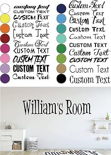 Custom Stickers Decals Lettering Personalized - Vinyl Sticker Design Your Own Name 20 Fonts Colors Multi Sizes Letter for Cars