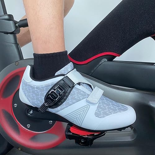 Miniatura 4 de Zapatos de ciclismo unisex para hombres y mujeres, compatibles con zapatos de bicicleta Peloton con tacos Delta para ciclismo de carretera, pedal