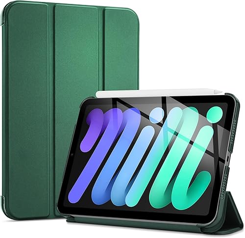 Miniatura 37 de ProCase Funda inteligente para iPad mini 7 A17 Pro 2024/iPad Mini 6 2021 8.3 pulgadas iPad mini 7ª/6ª generación, cubierta trasera dura para iPad