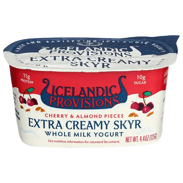 Yogurt Skyr Fruit Nut Cherry Almond, 4.4 Ounce 1