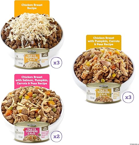 Miniatura 8 de Applaws Taste Toppers - Decoración natural para alimentos para perros, paquete de 12, ingredientes limitados, sin granos, decoración de comida para