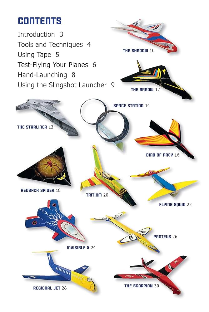 Instant Paper Airplanes Kit: 12 Pop-out Airplanes You Tape