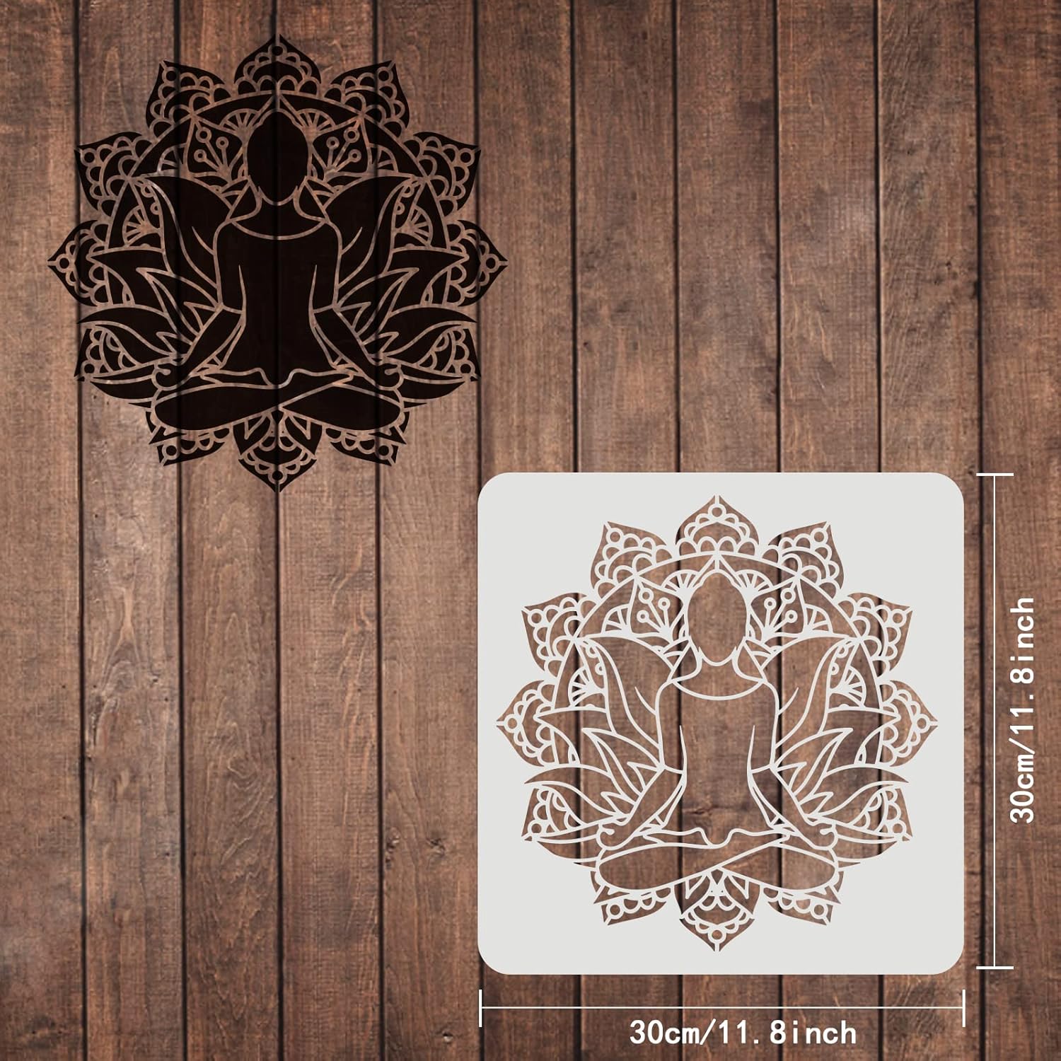 Stencil Per Piastrelle A Forma Di Stella Di David | 30x30 Cm | Riutilizzabile | Per Pittura Su Pareti E Piastrelle - Foto 6