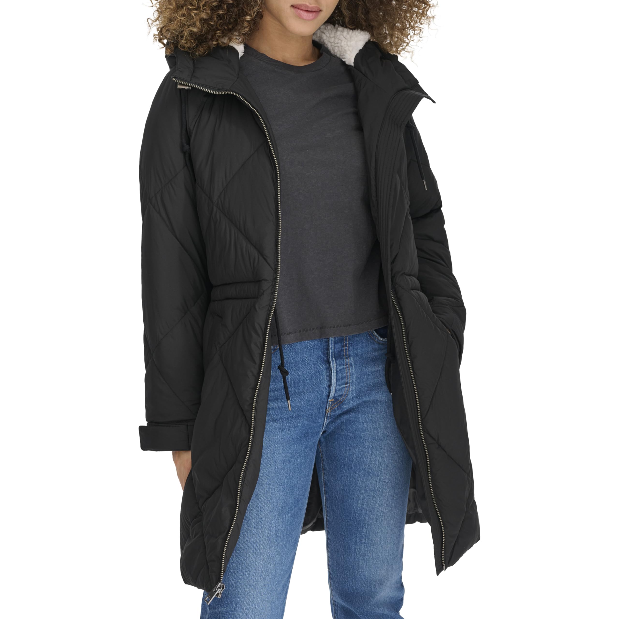 Levi's Sherpa Lined Diamond Quilted Parka