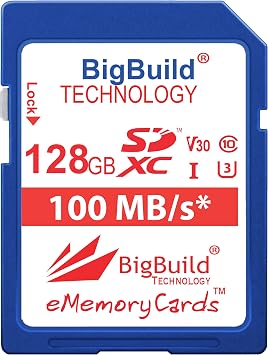 128GB Ultra Fast U3 SDXC 100MB/s Memory Card Compatible with FUJIFILM X-100F/100V, X-A5/A7, X-A10/A20, X-E3/E4, X-F10 Camera