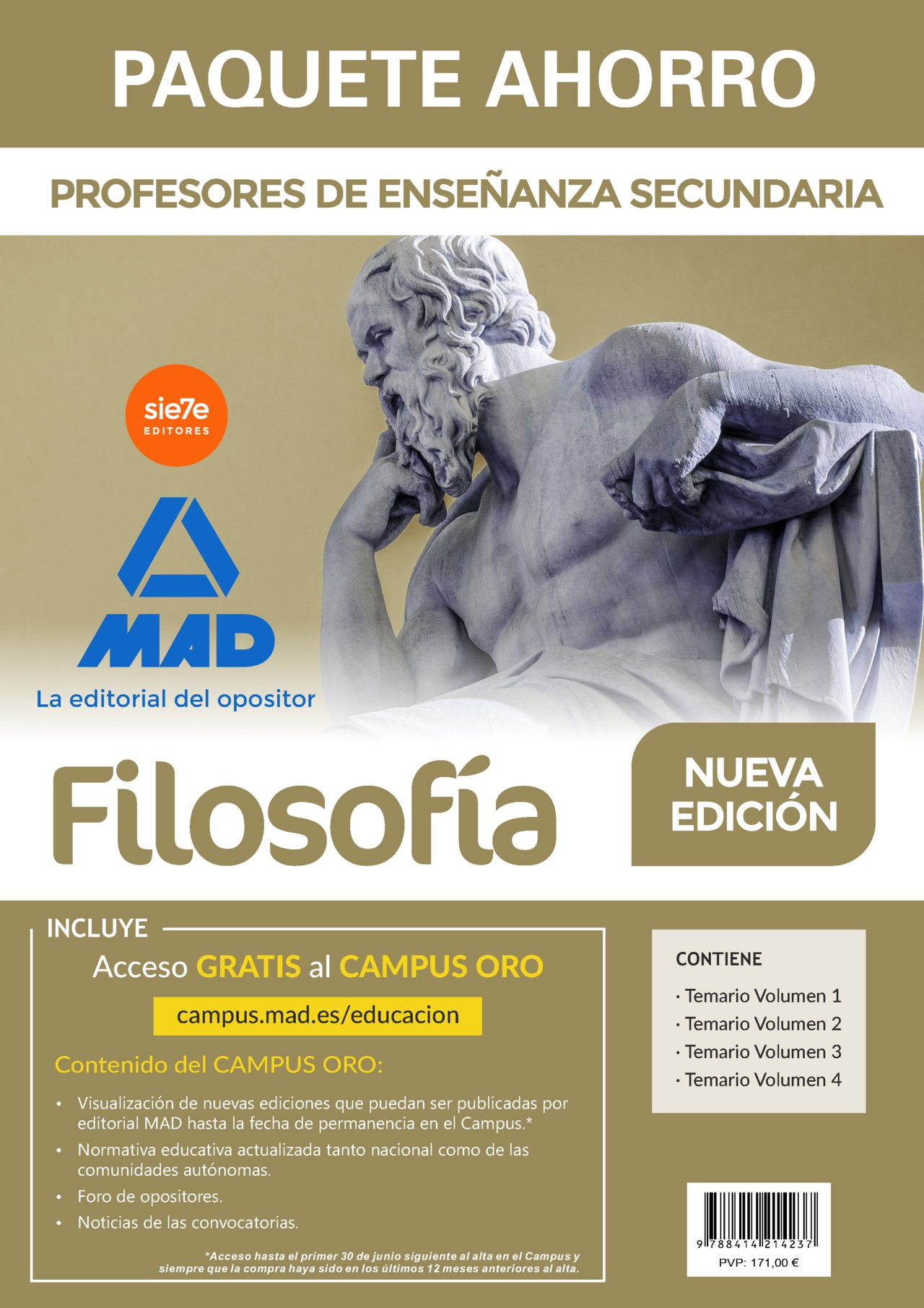 Paquete Ahorro Filosofía Cuerpo de Profesores de Enseñanza Secundaria