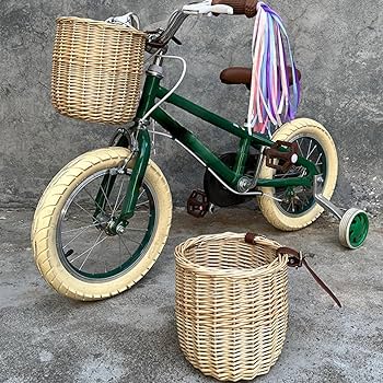 自転車カゴ 籐 Amazon | PUERI 自転車かご 自転車カゴ 自転車バスケット 子供用