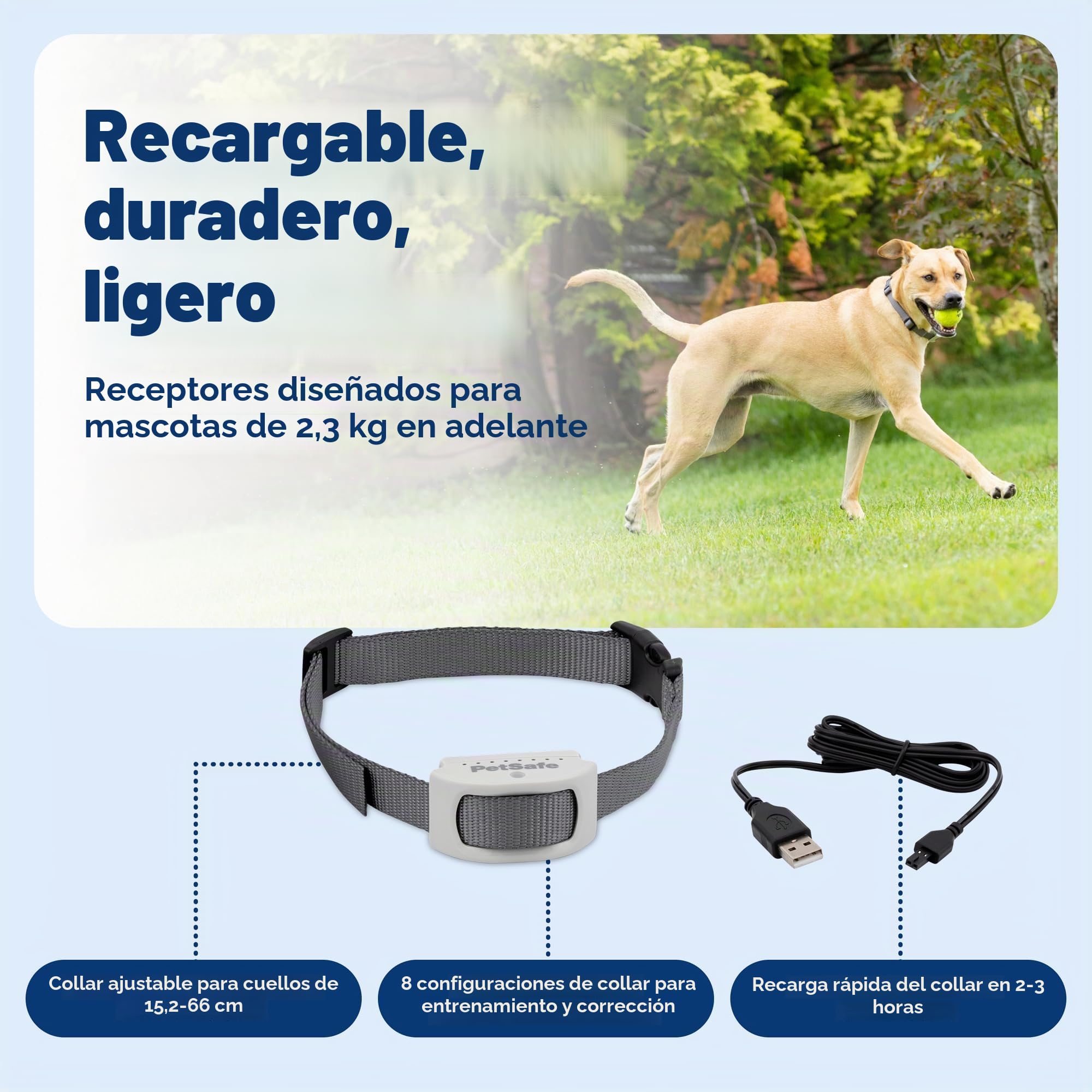 PetSafe Valla clásica en el Suelo para Perros y Gatos – de The Parent Company de la Marca Invisible Fence – Incluye 500 pies de Alambre – Cobertura expandible hasta 5 Acres