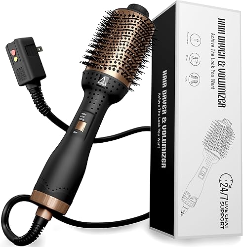 IYASA Cepillo secador de pelo para mujer, cepillo 5 en 1, alisador de pelo, peine caliente, rizador y voluminizador de cabello, cepillo térmico para IYASA Cepillo secador de pelo para mujer, cepillo 5 en 1, alisador de pelo, peine caliente, rizador y voluminizador de cabello, cepillo térmico para