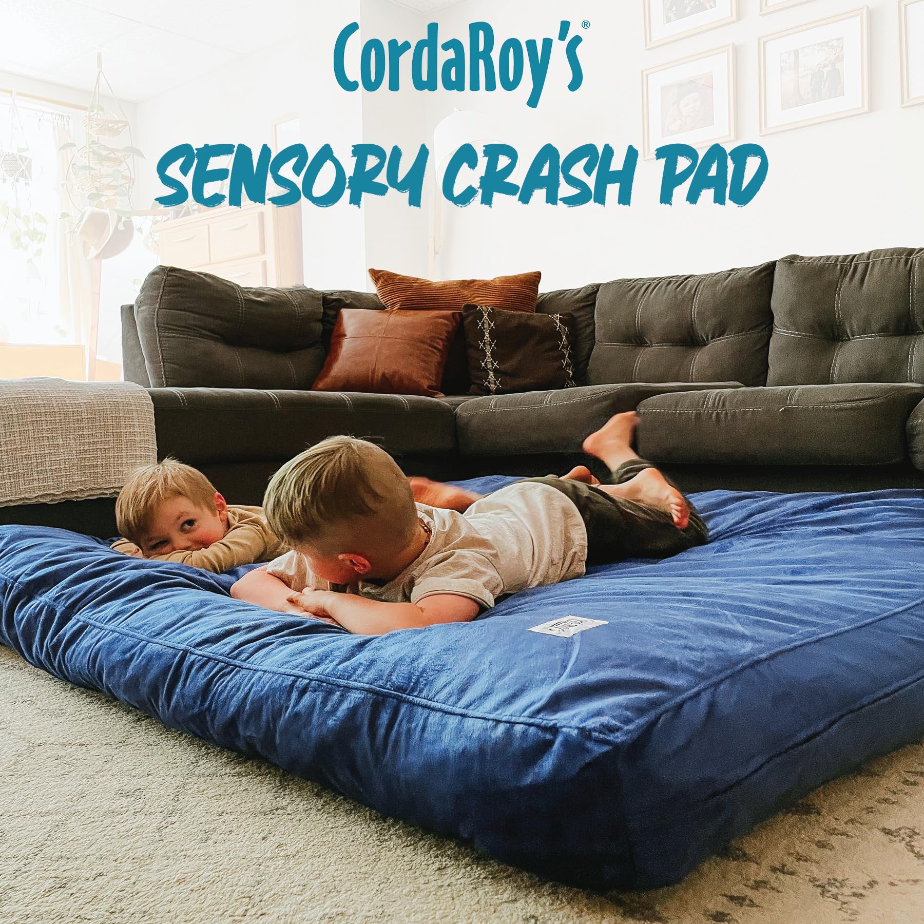 CordaRoys Plush Fur Sensory Crash Pad For Kids And