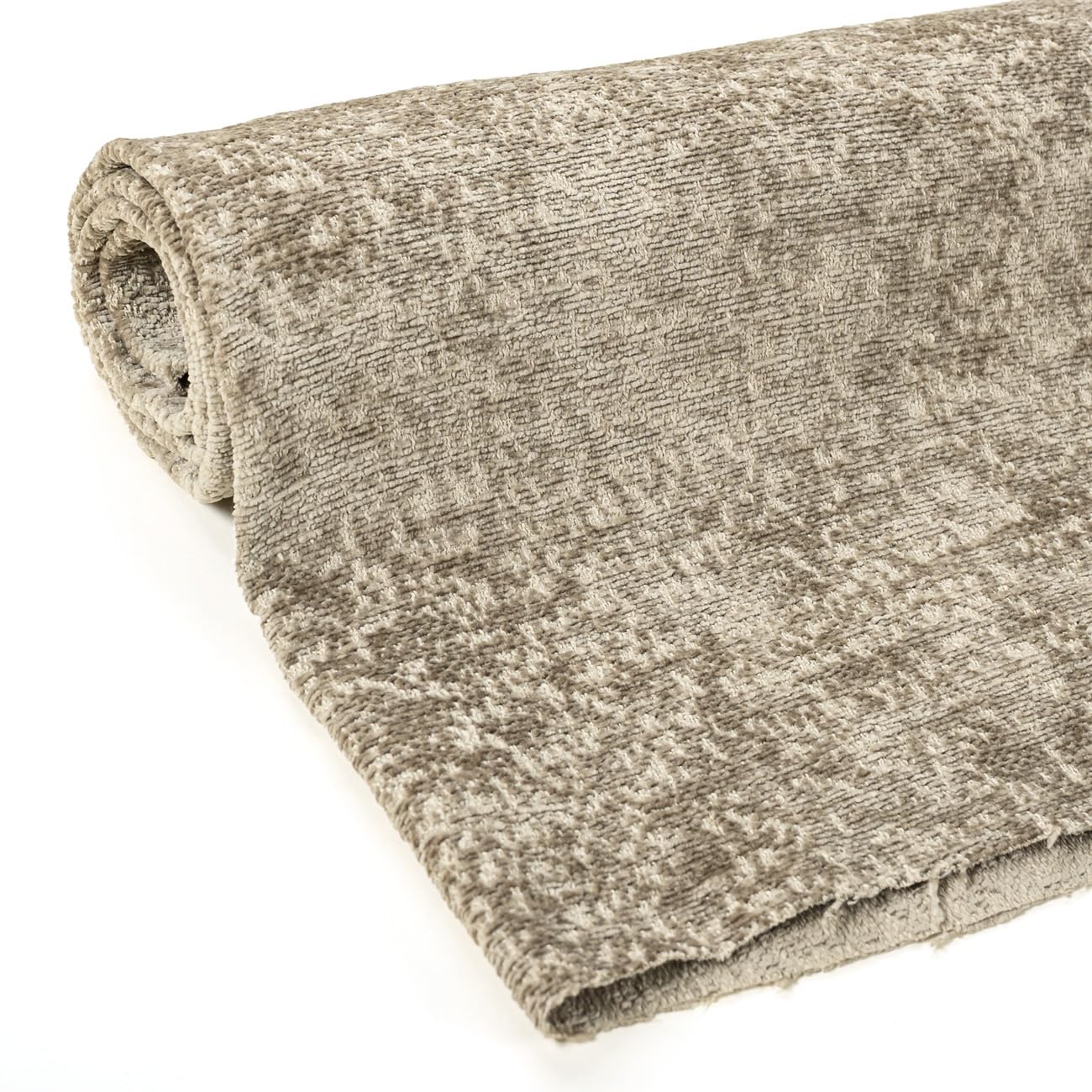 Hutton Jacquard Solid Upholstery Fabric by The Yard – 56" Wide Soft Fabric Ideal for Cushions, Drapes, Upholstery, Decorative Projects and Home Décor - Elephant, 1 Yard