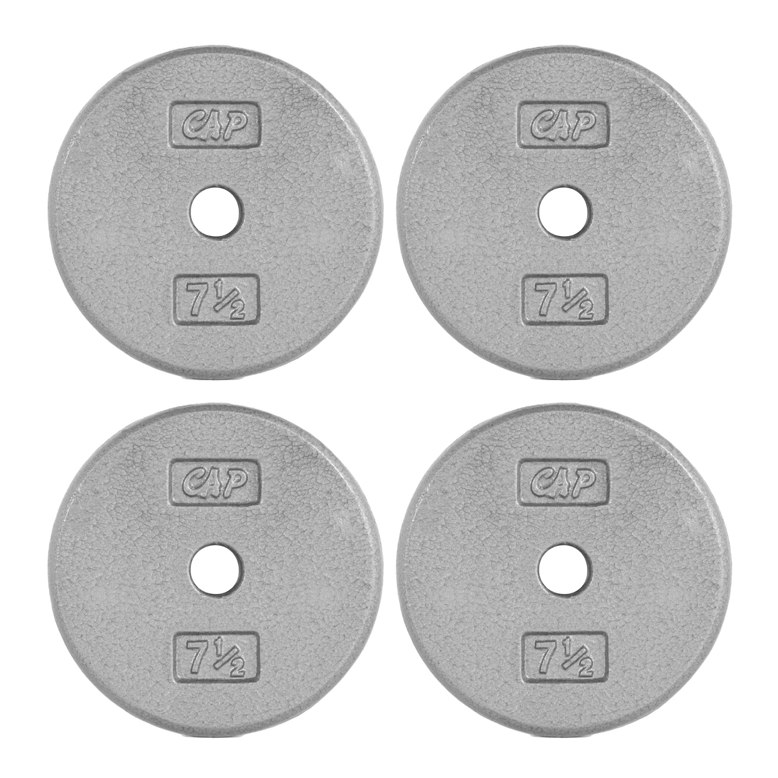 CAP Cast Iron Standard 1-Inch Weight Plates, Singles &amp; Sets