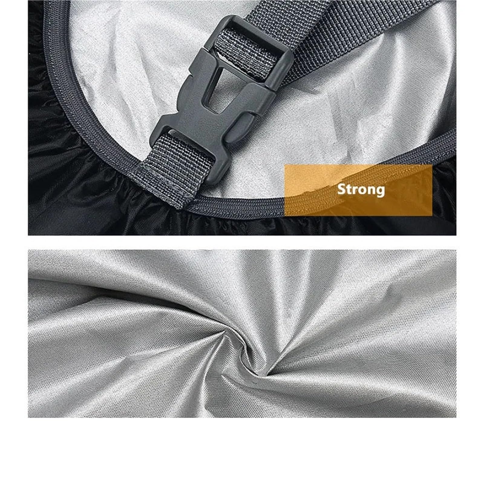 Copertura per zaino 2Pcs 25-80L Backpack Rainproof Cover Outdoor Sports Cycling Hiking Mountaineering Camping