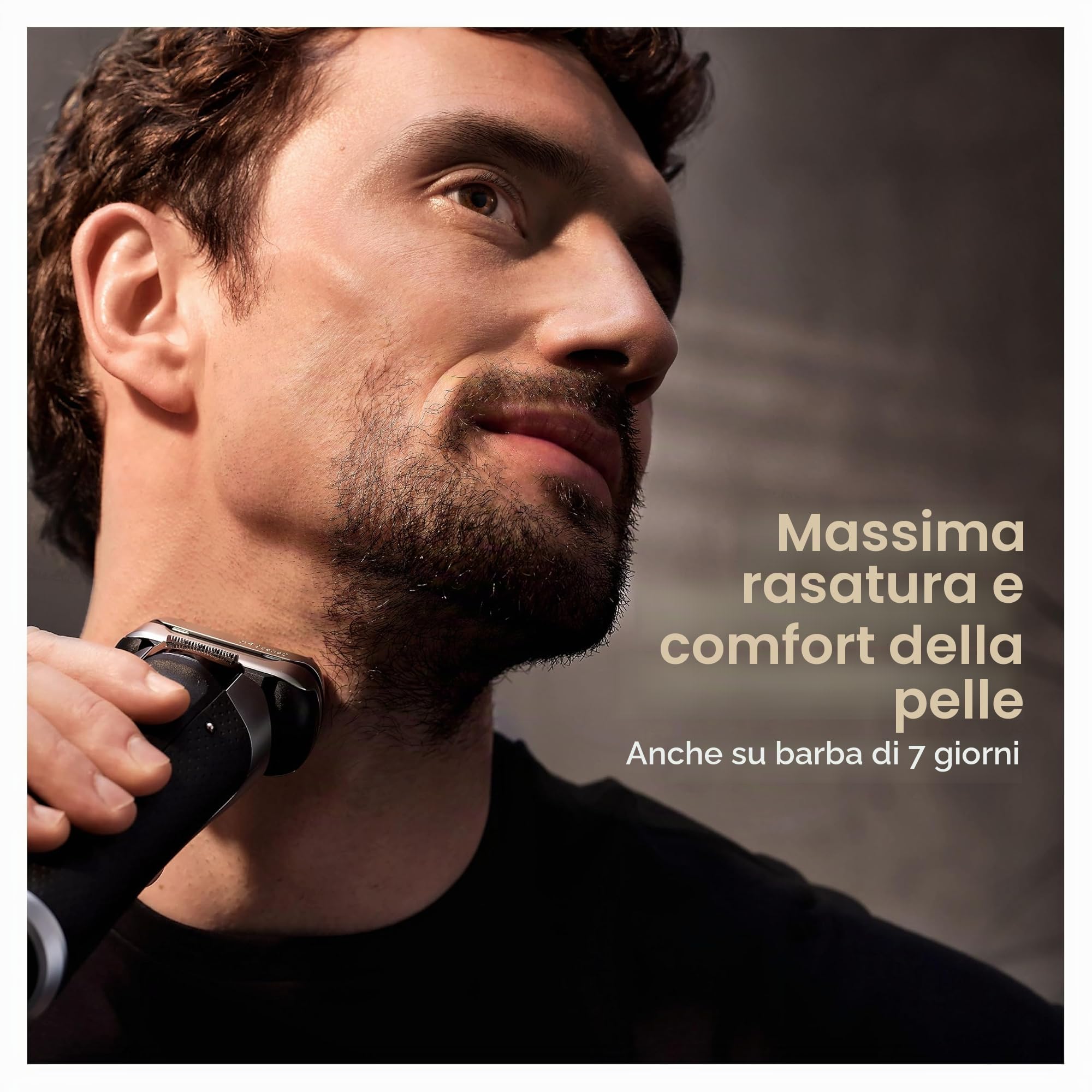 Braun Serie 9 PRO+ 9577cc Rasoio elettrico da uomo, 5 elementi Pro e rasoio di precisione per capelli lunghi, Centro SmartCare 6in1, PowerCase ricarica mobile, Wet & Dry
