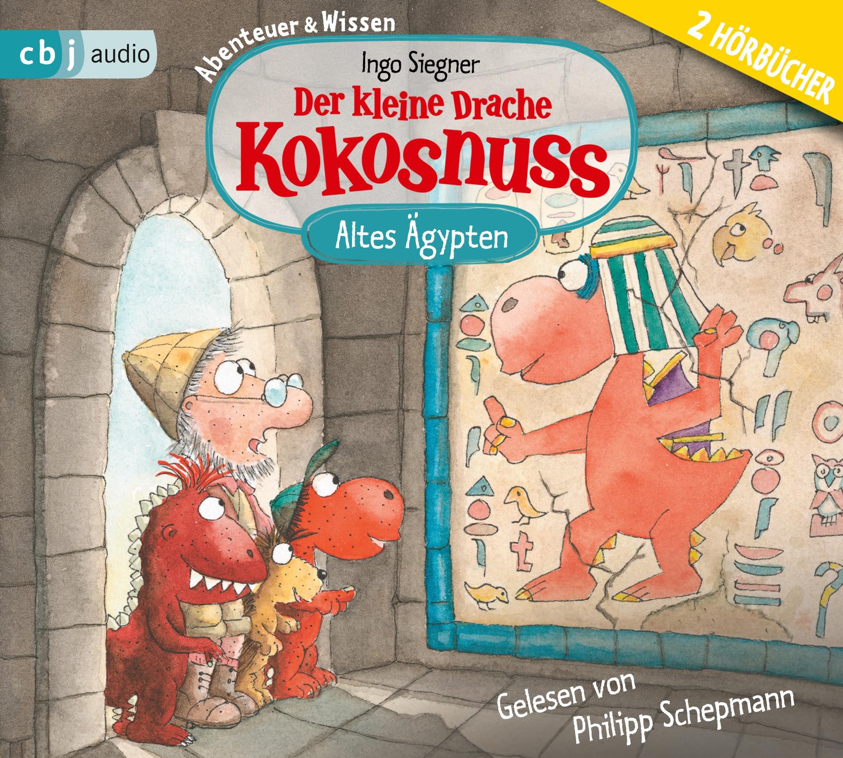 Der kleine Drache Kokosnuss Hörbuch-Box Abenteuer & Wissen – Altes Ägypten, Band 2